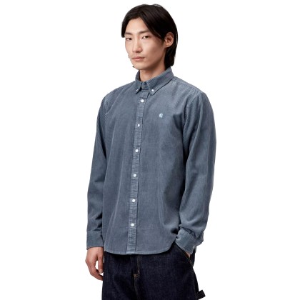 Carhartt Wip Camisa Madison Cord Shirt Angelite Angelite
