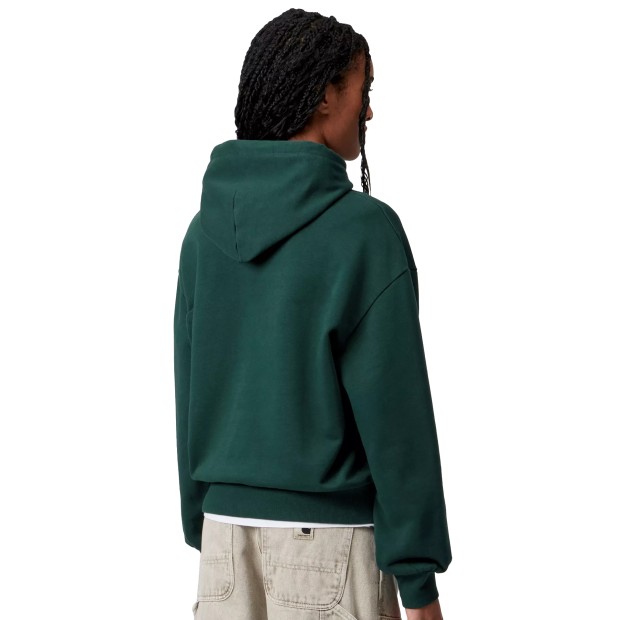 Carhartt Wip Sweat Hooded Casey W Dark Fir Silver