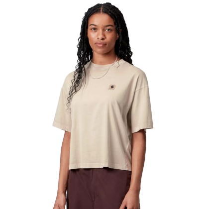 Carhartt Wip W  S/s Nelson T-shirt Fleur De Sel Garment Dyed