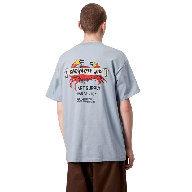 Carhartt Wip S/s Crab Paint T-shirt Frosted Blue
