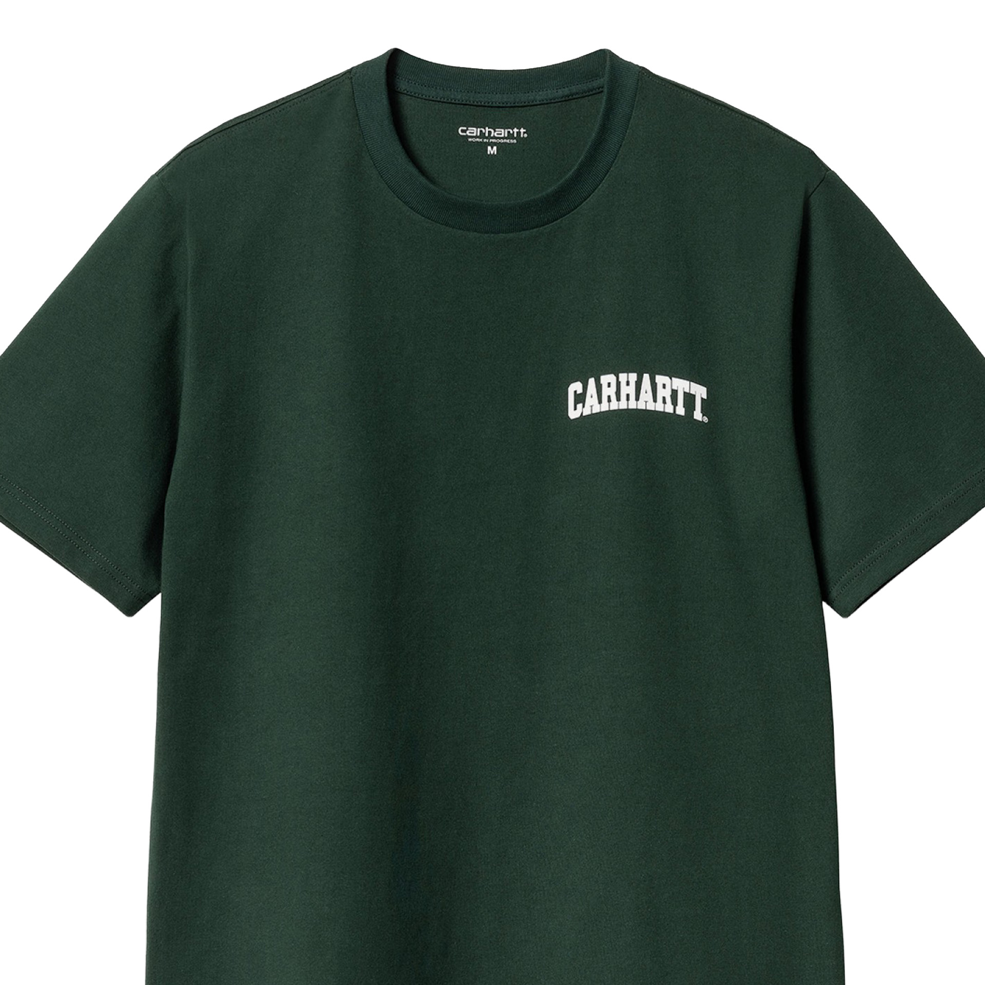Carhartt Wip S/s University Script T-shirt Conifer White