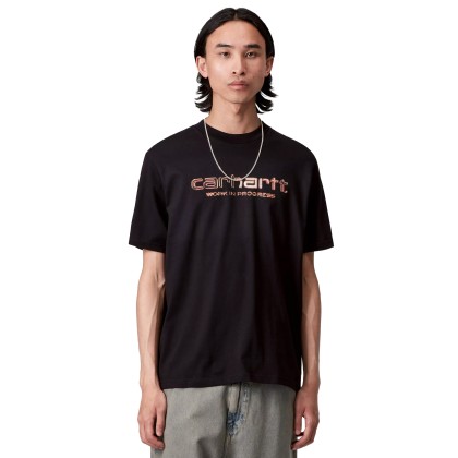 Carhartt Wip T-shirt Solar Chrome Script Black