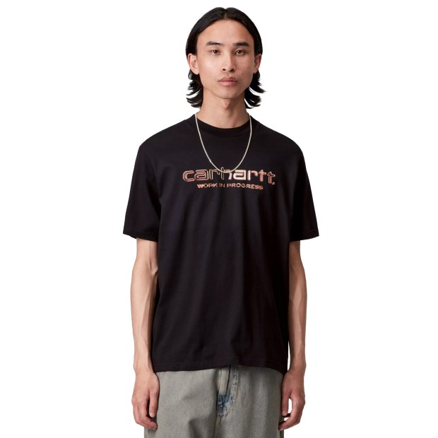 Carhartt Wip T-shirt Solar Chrome Script Black