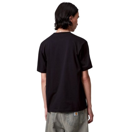 Carhartt Wip T-shirt Solar Chrome Script Black