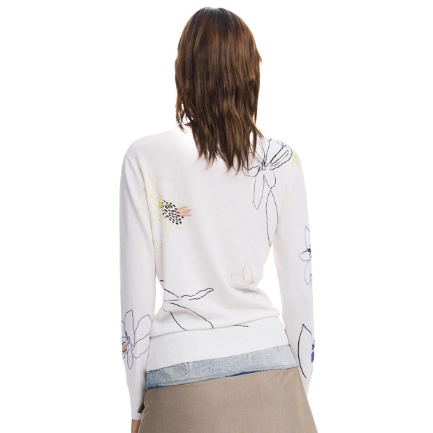 Desigual Camisola Arty Branco