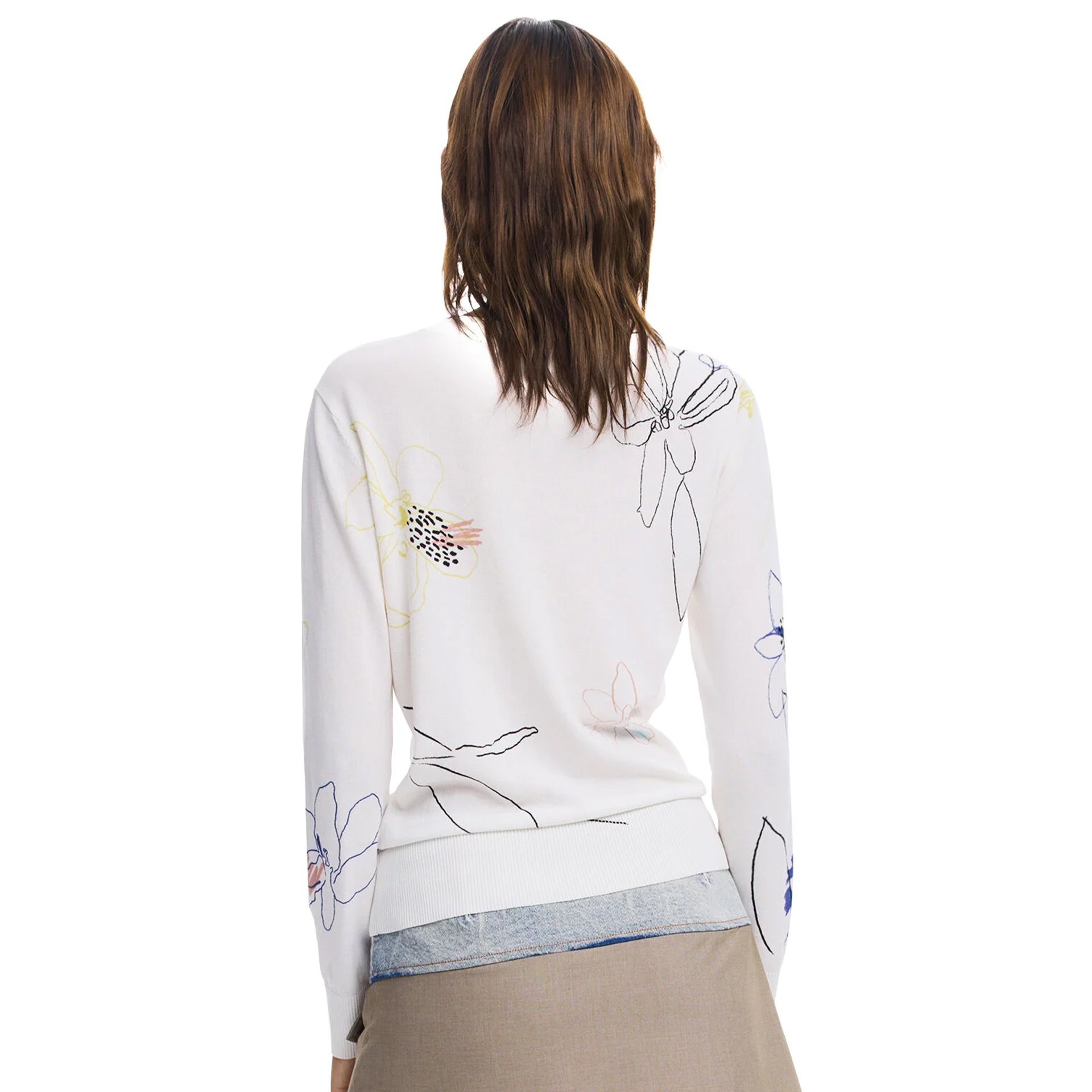 Desigual Camisola Arty Branco