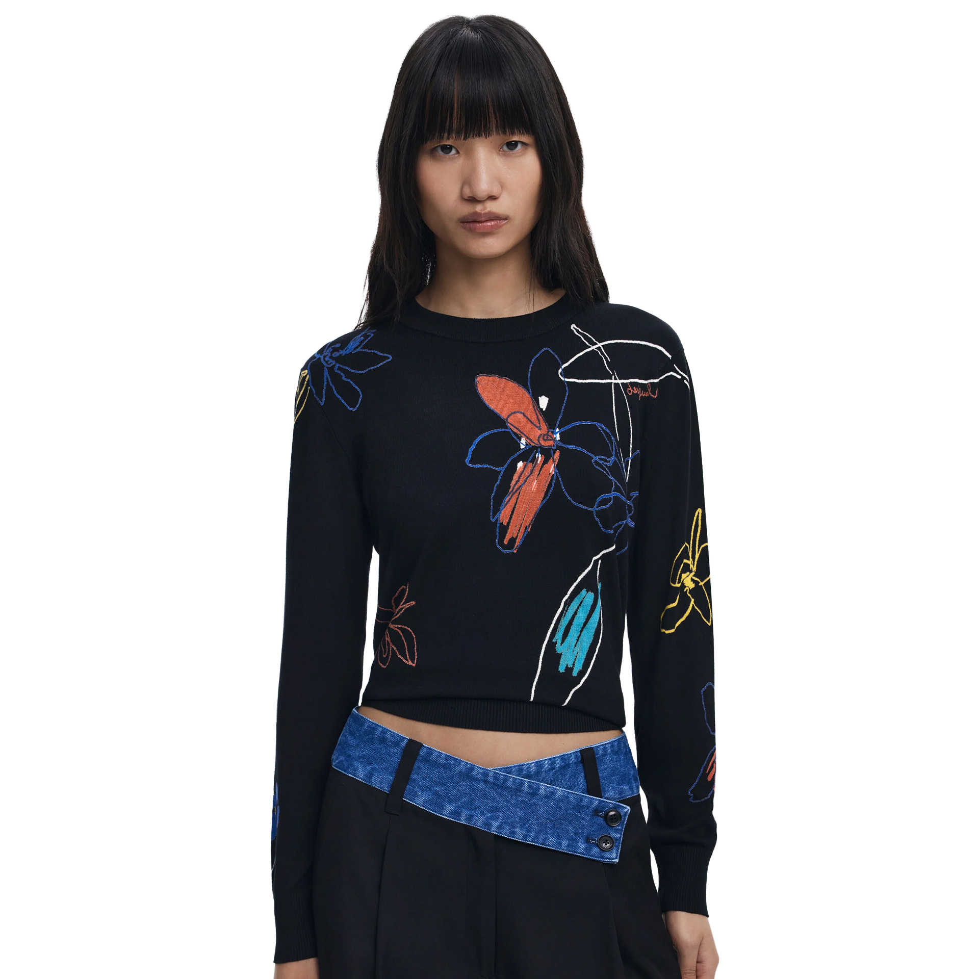 Desigual Camisola Arty Preto