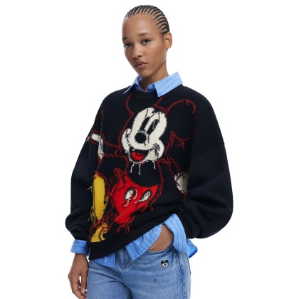Desigual Sweat Hello Mickey Preto