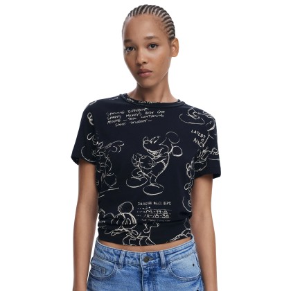 Desigual T-shirt Mickey Sketch Preto