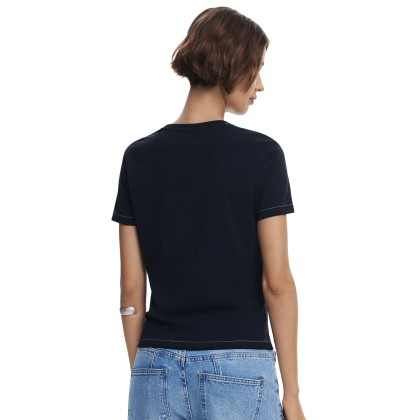 Desigual T-shirt Letter Core Preto