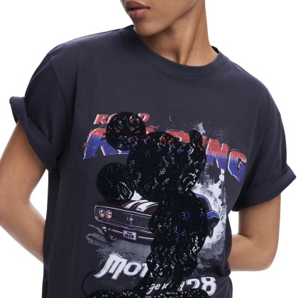 Desigual T-shirt Mickey Lace Preto