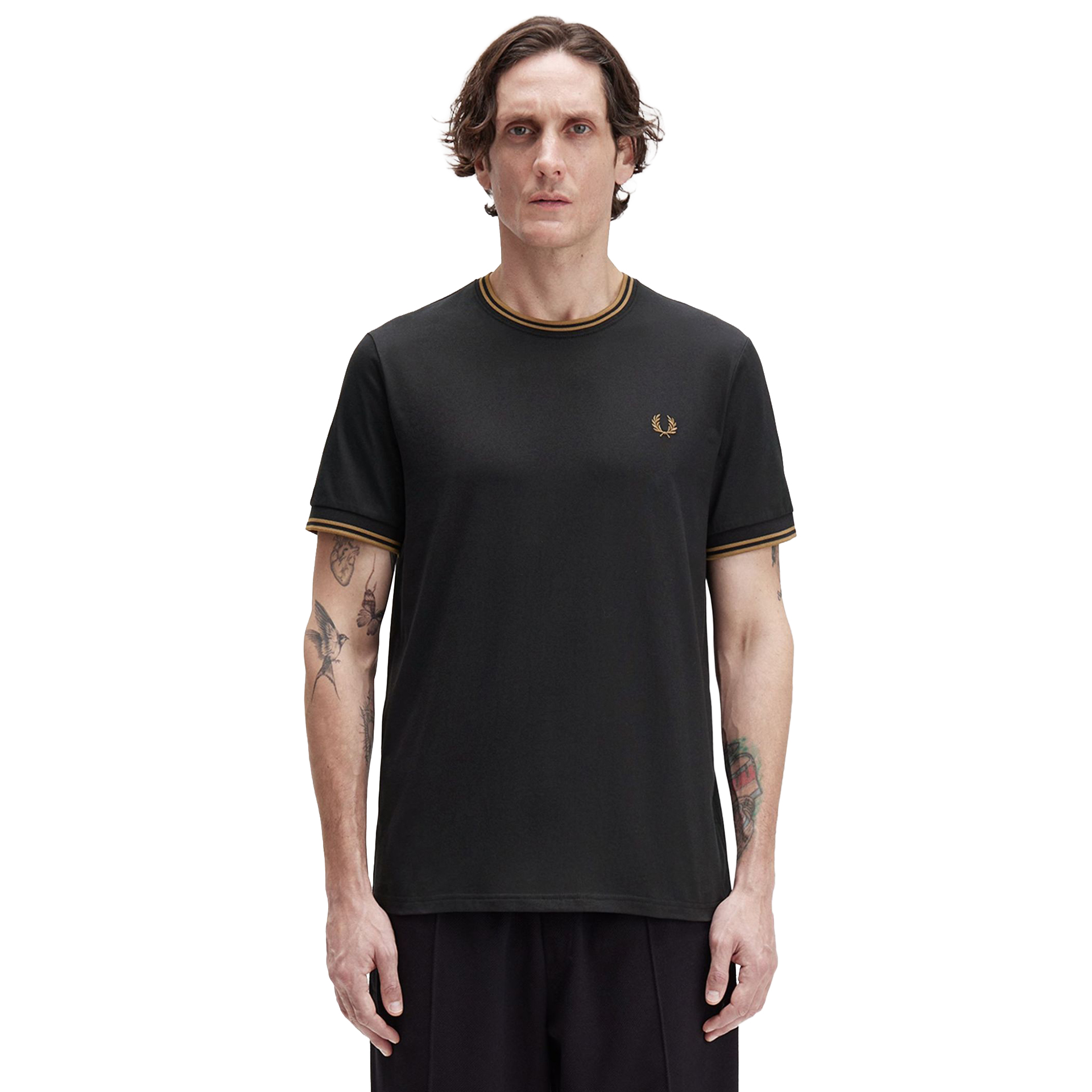 Fred Perry T-shirt M1588v-q27 Black/shadedston