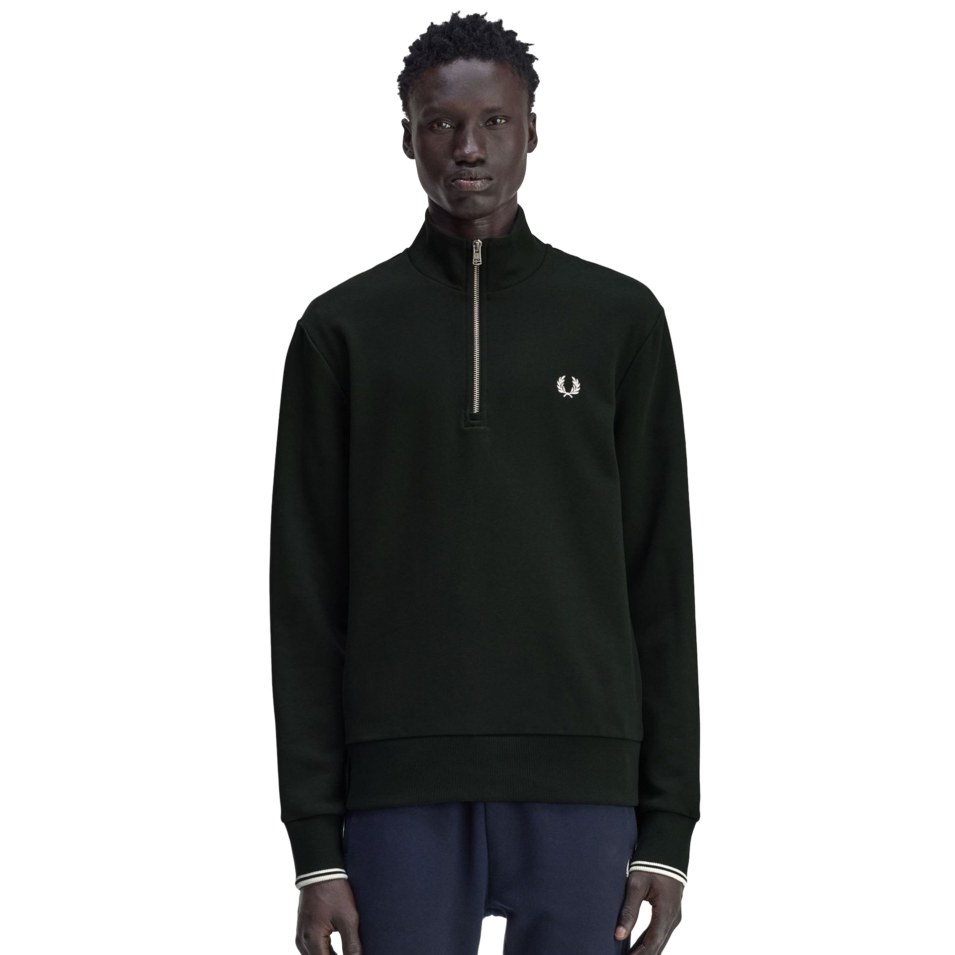 Fred Perry Sweat M3574-t50 Nightgreen/snwht