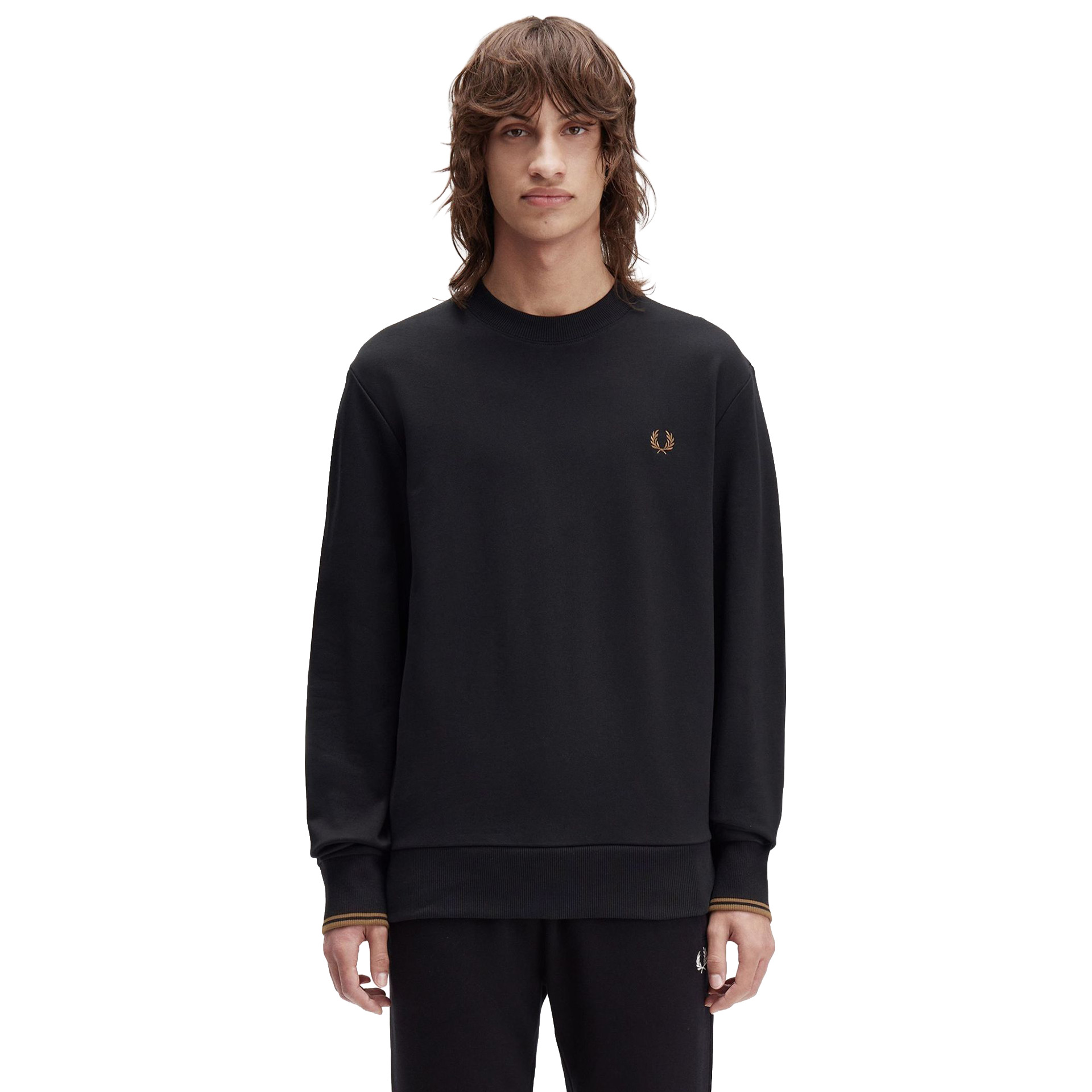 Fred Perry Sweat M7535-s77 Black/shadedston
