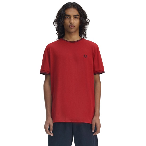 Fred Perry T-shirt Burtn Red/navy
