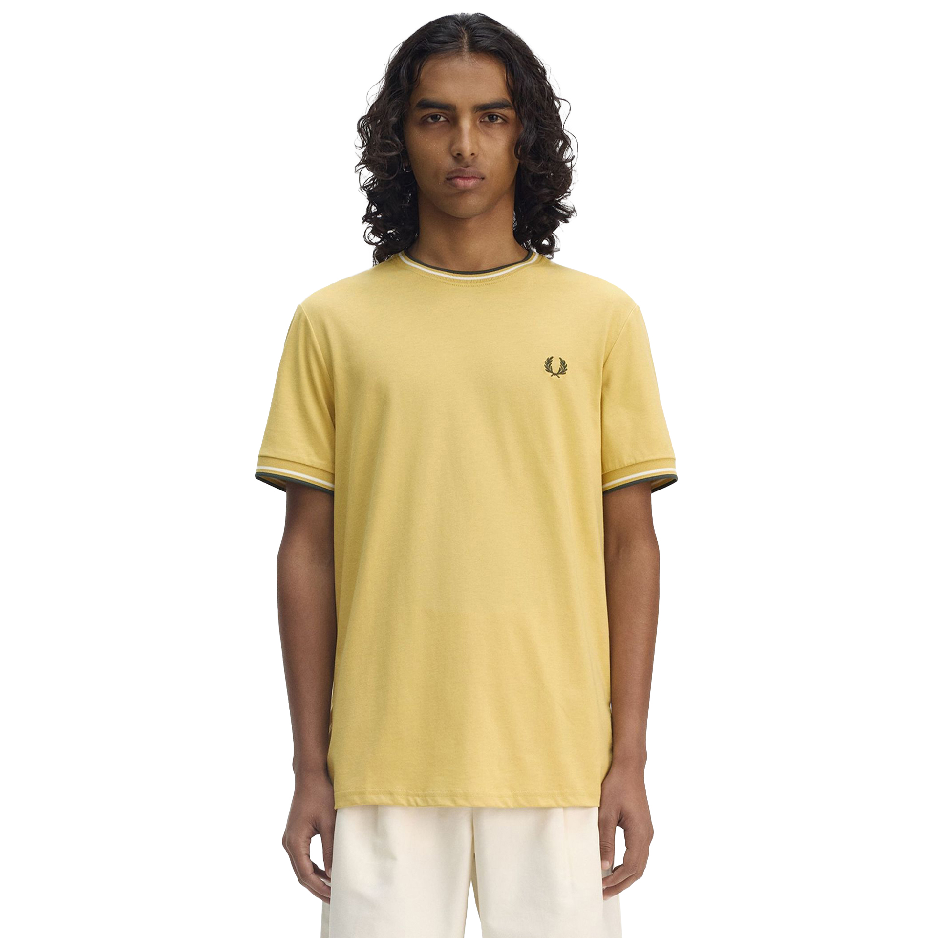 Fred Perry T-shirt Hnycmb/snw/crtgn