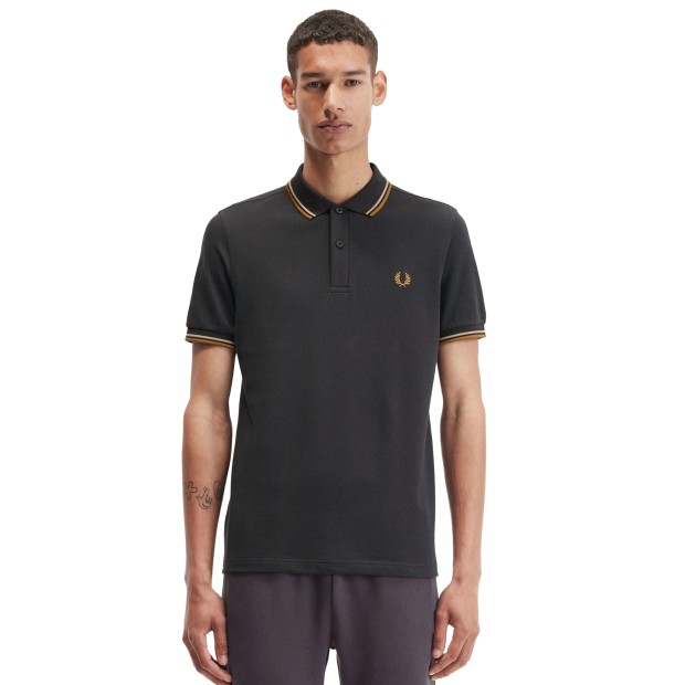 Fred Perry Polo Twin Tipped Agrey Wrmsto D