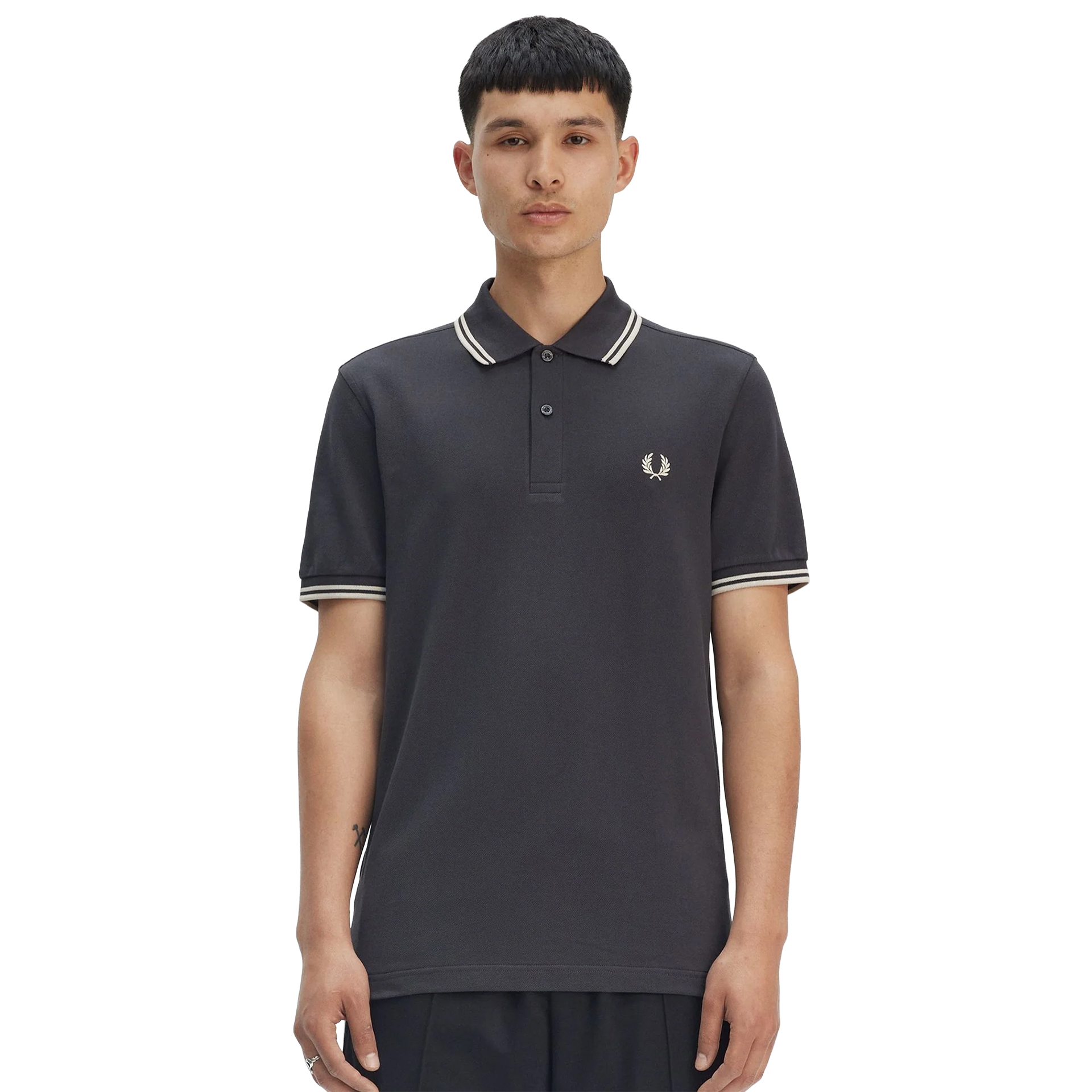 Fred Perry Polo Anchr Gry/oatml