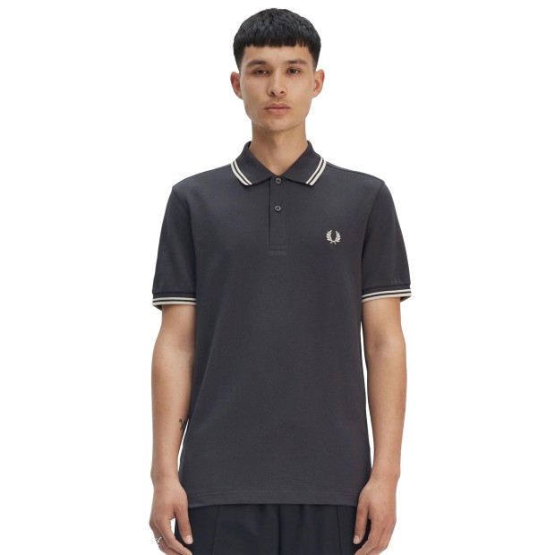 Fred Perry Polo Anchr Gry/oatml