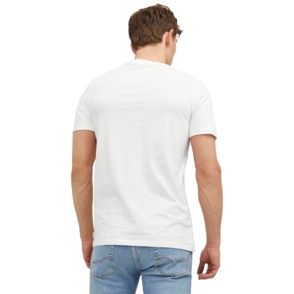 Jack & Jones T-shirt Jjeorganic Basic O-neck White Slim