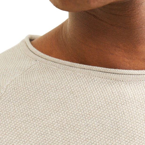 Jack & Jones Camisola Jjehill Knit Crew Neck Oatmeal Melange