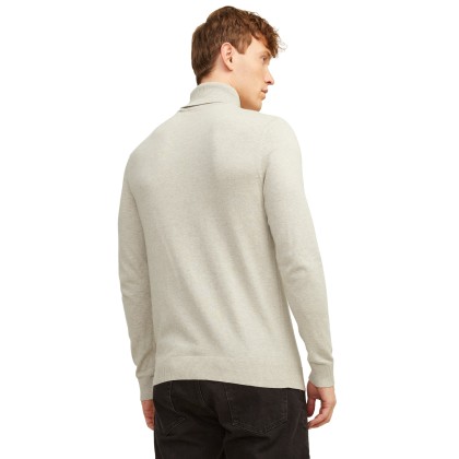 Jack & Jones Camisola Jjeemil Knit Roll Neck Oatmeal Melange