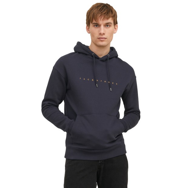 Jack & Jones Sweat Jjestar Jj Hood Dark Navy