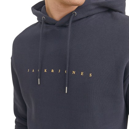 Jack & Jones Sweat Jjestar Jj Hood Dark Navy