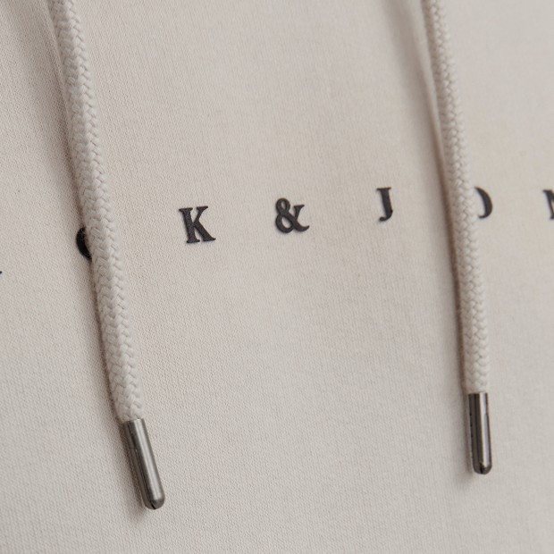 Jack & Jones Sweat Jjestar Jj Hood Moonbeam