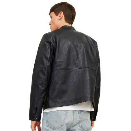 Jack & Jones Casaco Jjedylan Pu Biker Black