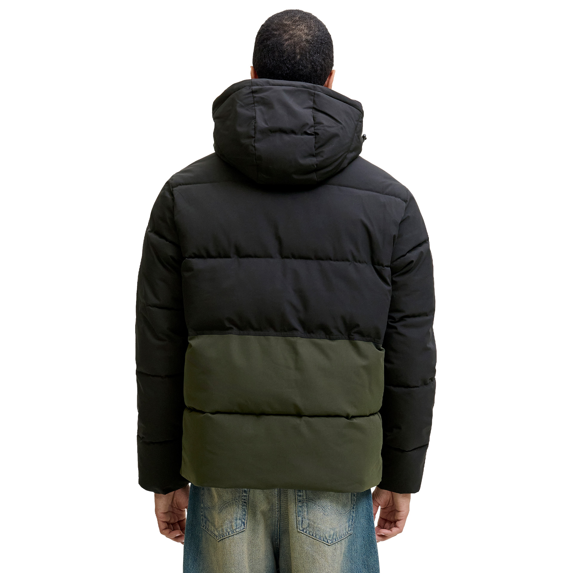 Jack & Jones Casaco Jjeowen Puffer Sn Rosin Black Blocking