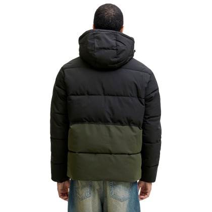 Jack & Jones Casaco Jjeowen Puffer Sn Rosin Black Blocking
