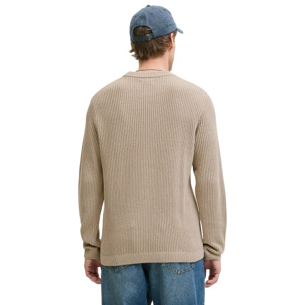 Jack & Jones Jjedover Knit Crew Neck Sn Moonbeam