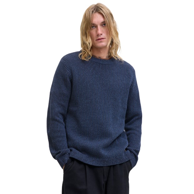 Jack & Jones Jjedover Knit Crew Neck Sn Sky Captain