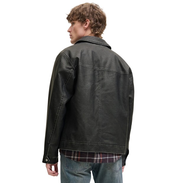 Jack & Jones Casaco Jjecasablanca Pu Black