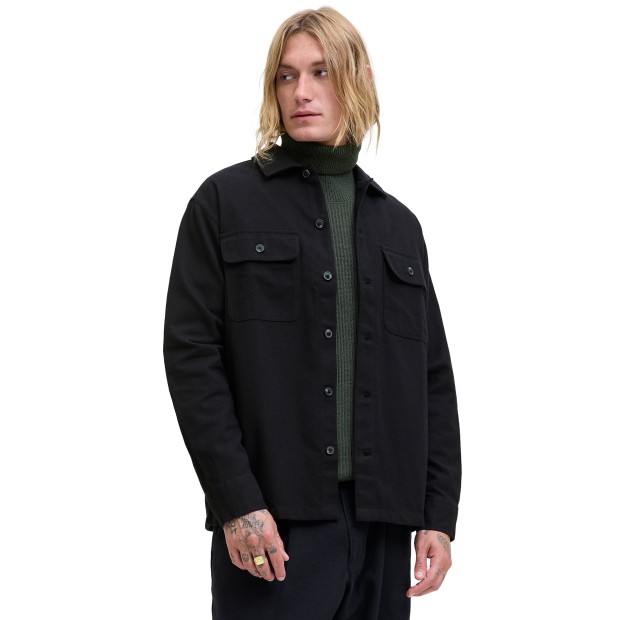 Jack & Jones Camisa Jjecharge Overshirt Ls Black