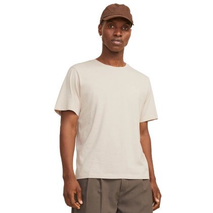 Jack & Jones T-shirt Jjecorp Logo O-neck Moonbeam Small Print/moonbeam