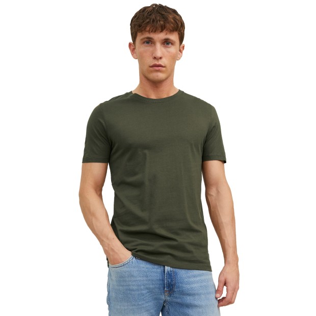 Jack & Jones T-shirt Jjeorganic Basic O-neck Olive Night Slim