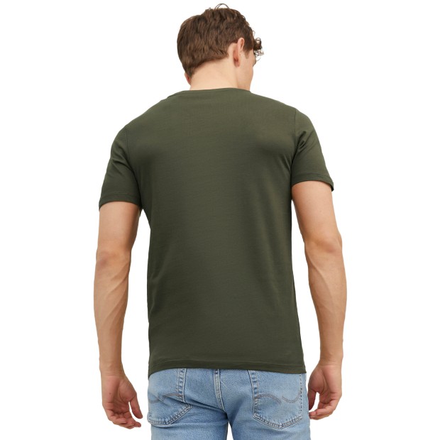 Jack & Jones T-shirt Jjeorganic Basic O-neck Olive Night Slim