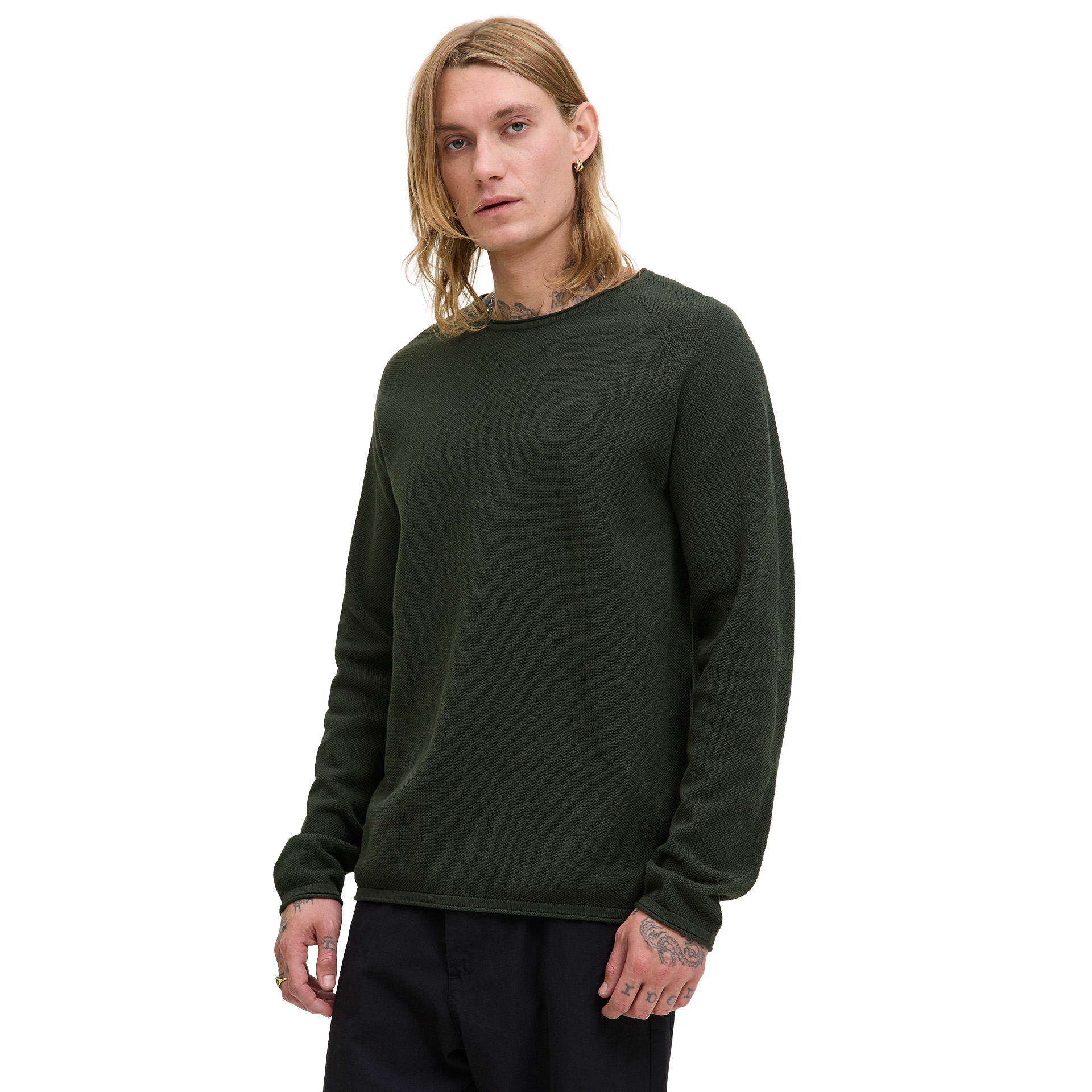 Jack & Jones Camisola Jjehill Knit Crew Neck Duffel Bag Twist
