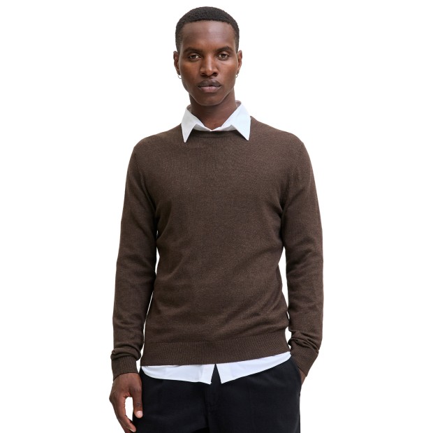 Jack & Jones Camisola Jjeemil Knit Crew Neck Mulch Twist