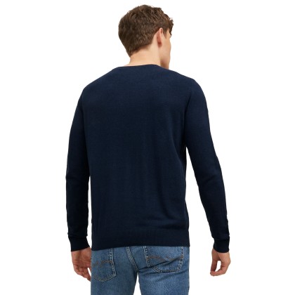 Jack & Jones Camisola Jjeemil Knit Crew Neck Navy Blazer