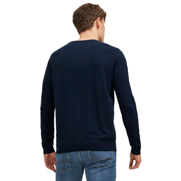Jack & Jones Camisola Jjeemil Knit Crew Neck Navy Blazer