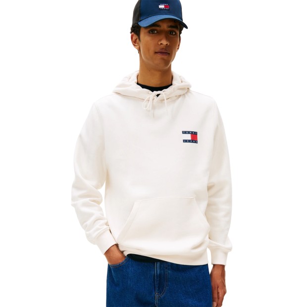 Tommy Hilfiger Sweat Reg Essential Flag Ancient White
