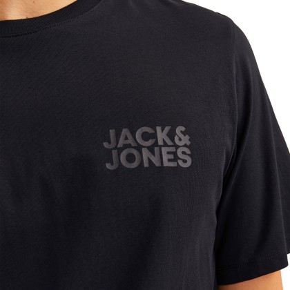 Jack & Jones T-shirt Jjecorp Logo O-neck Black Small Print/black