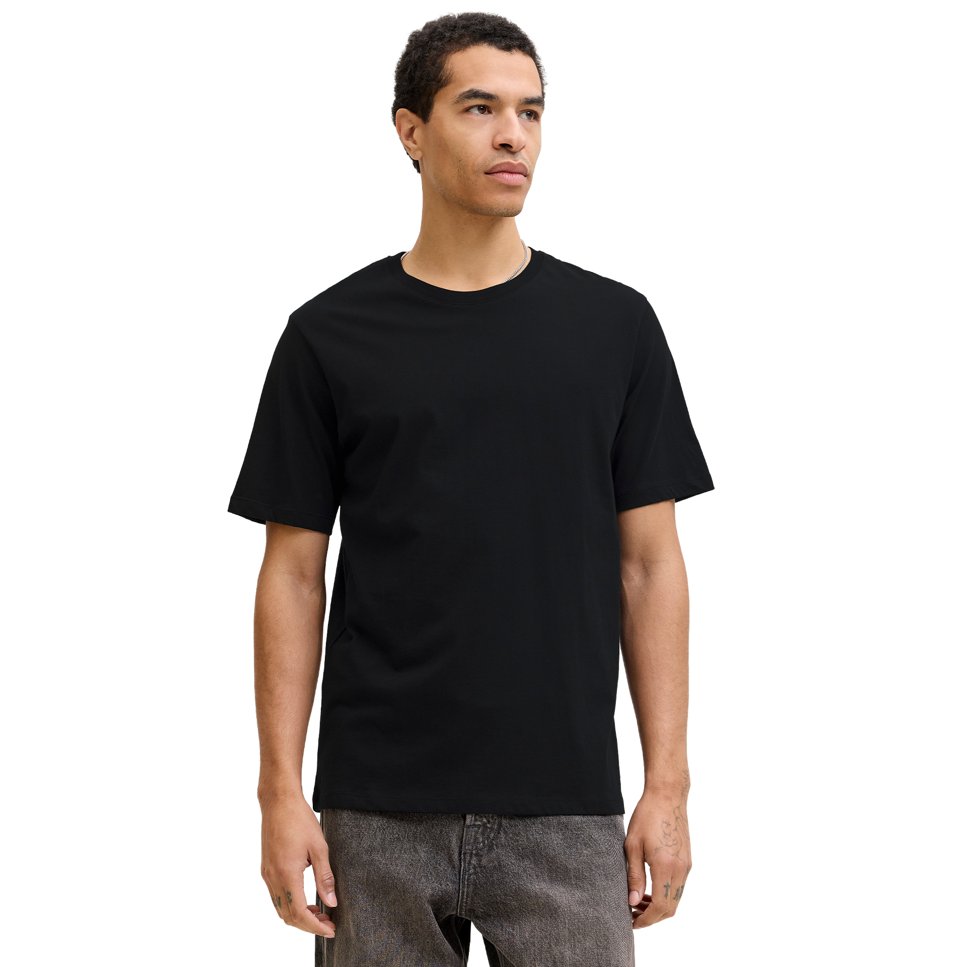 Jack & Jones T-shirt Jjeorganic Basic O-neck Black Slim