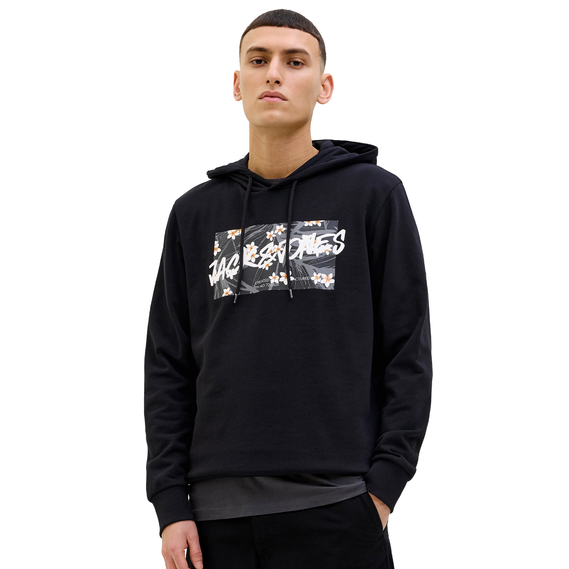 Jack & Jones Jjhawaii Shape Sweat Hood Black
