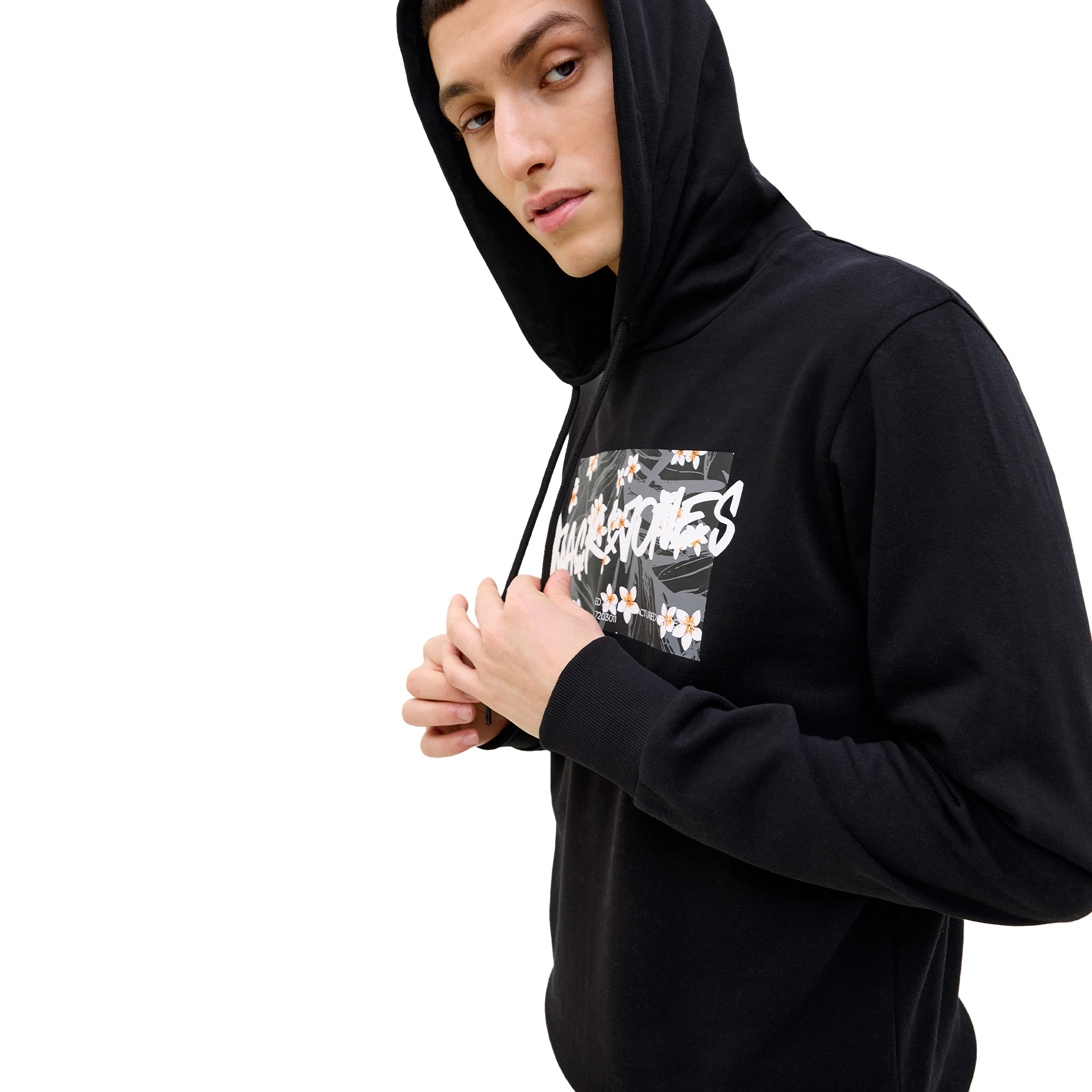 Jack & Jones Jjhawaii Shape Sweat Hood Black