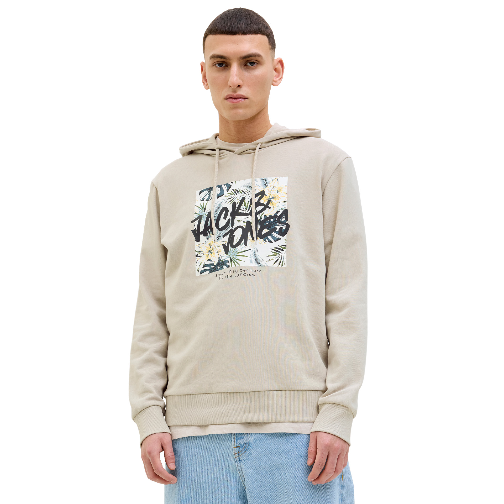 Jack & Jones Jjhawaii Shape Sweat Hood Moonbeam