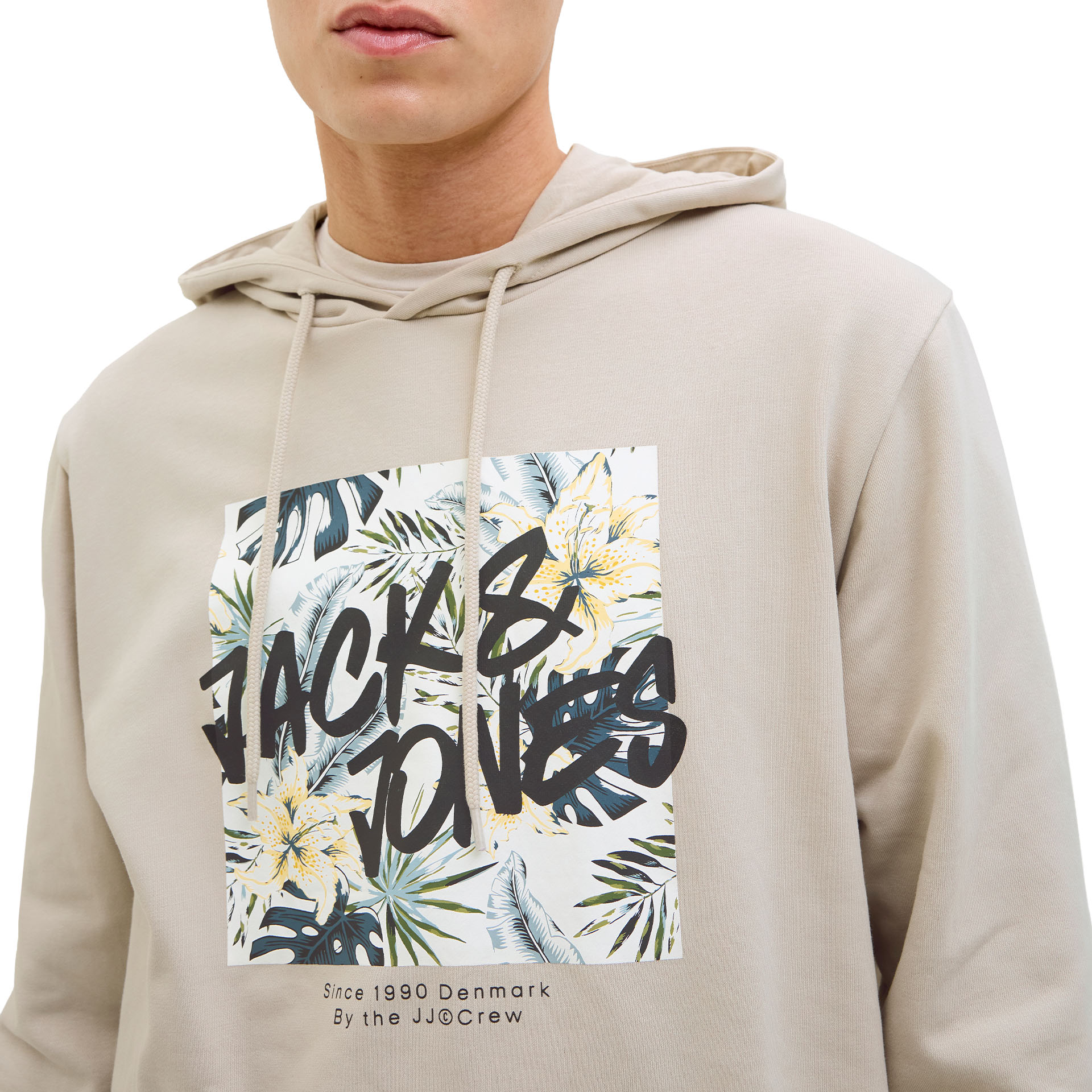 Jack & Jones Jjhawaii Shape Sweat Hood Moonbeam
